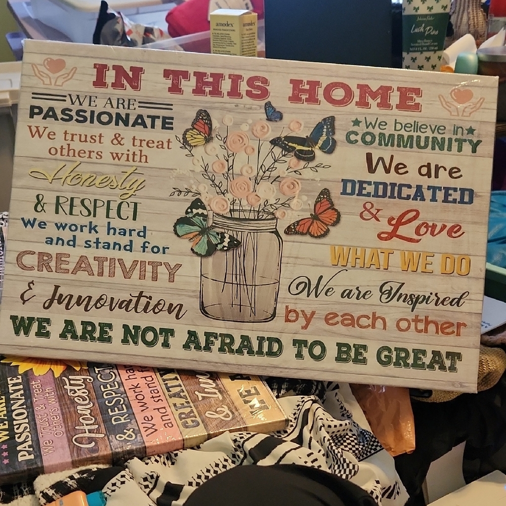 Inspirational Home Decor Sign